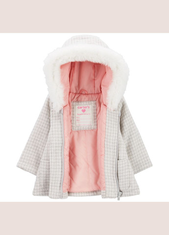 Сіре демісезонне Пальто для дівчинки 76-81 см (C223526_18M_GREY) Carter's