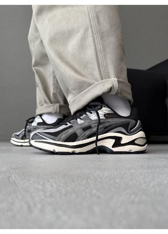 Сірі Осінні кросівки чоловічі asics gel-preleus black / grey асікс гель No Brand