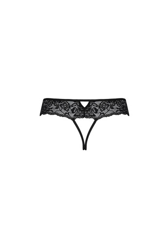 Мереживні стрінги з доступом SENIA THONG XXL/XXXL, black Passion (369951778)
