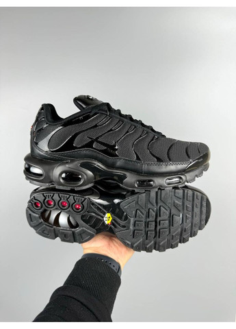 Белые демисезонные кроссовки nike air max plus triple black 604133-050 No Brand