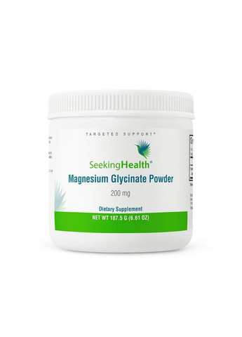 Витамины и минералы Magnesium Glycinate 200 mg, 187 грамм Seeking Health (293342886)