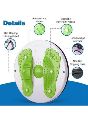 Диск масажний для здоров'я LiveUP домашній тренажер для схуднення Зелений (3255А) Bella (331183984)