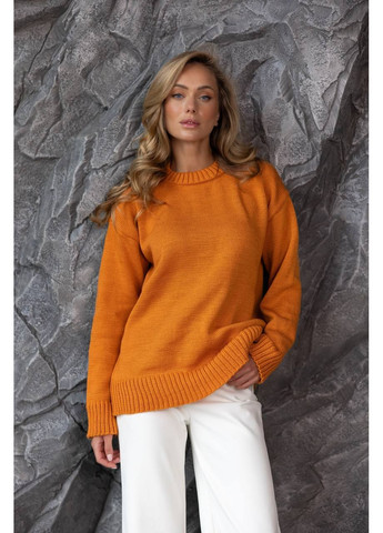 Оранжевый демисезонный свитер женский Україна