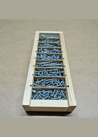 Набір 1х саморізів з прессшайбою 385шт No Brand (328909025)