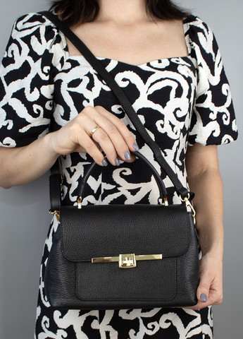 Сумка женская кожаная 03455 черная Virginia Conti (301765847)