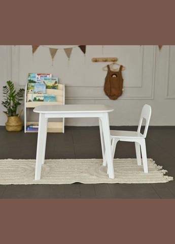 Детский столик и стульчик для детей 4-7 лет Белый Tatoy (292867412)
