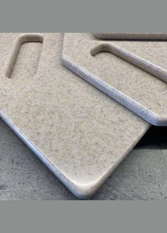 Набір кухонних дошок на підставці зі штучного каменю Light Brown 3 шт No Brand (346493690)