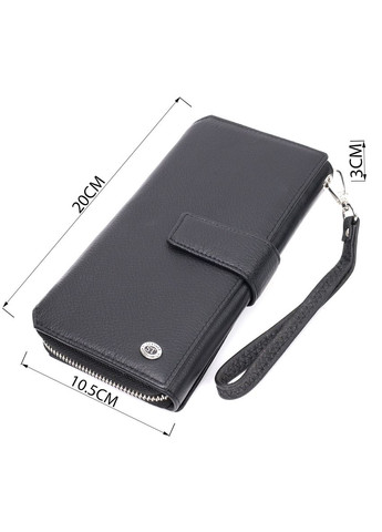 Кошелек-клатч унисекс для карт и монет с ремешком черный (sku_19432) No Brand (328218329)