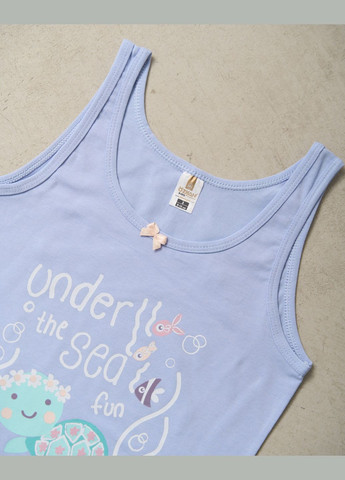 Лиловая комплект для девочки майка+шортики Ozkan