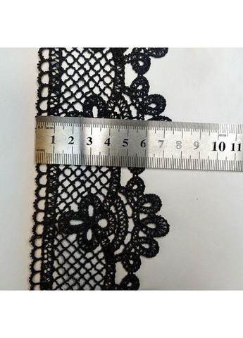Кружево макраме 7CM (13M) Цвет - Черный (35-D22201-2) Plus-plus (352752371)