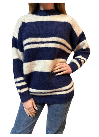 Синий зимний свитер Glam Panic