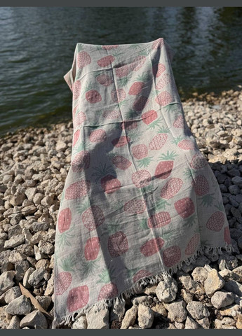 Покривало бавовняне пештемаль 100х180 см Рожевий (П4К-AL-peshtamel-003-01) No Brand (308754541)