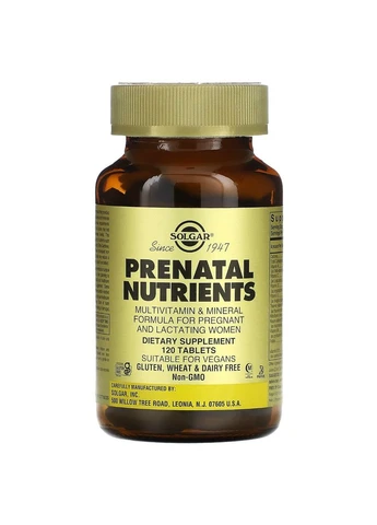 Мультивитамины для Беременных, Prenatal Nutrients,, 120 таблеток Solgar (324104190)