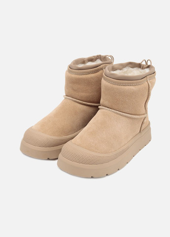 Женские угги цвет бежевый ЦБ-00251150 Yuki (300795119)