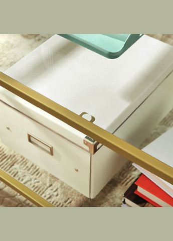 Журнальний столик Madison в стилі Loft золотистий Leobert (323136226)