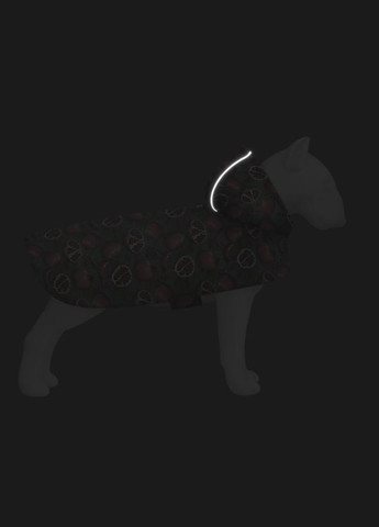 Дождевик-накидка с капюшоном для собак Clothes, рисунок "Гранаты", XXS, А 23-26 см, B 30-36 см, С 15-20 см WAUDOG (329745772)