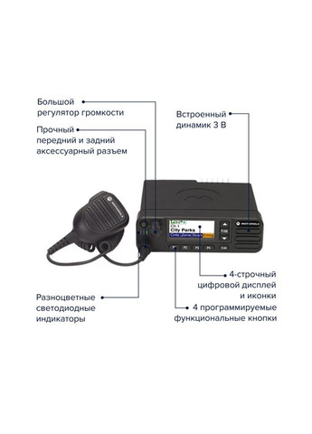 Цифровая автомобильная радиостанция MotoTRBO DM4601e UHF aes 256 403470 МГц Motorola (301516791)