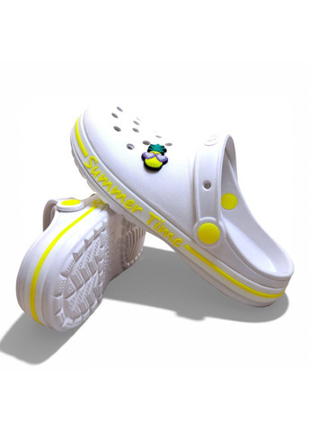 Подростковые кроксы белого цвета размер 36 (23.5см.) Dago (373303120)