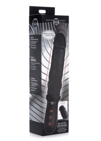 Вибратор с функцией фрикций, черного цвета, 19 см Master Series (347313700)