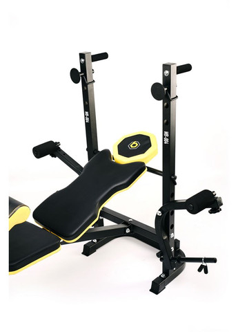 Скамейка тренировочная WB-004 для жима со стойкой под штангу и партой Скотта Besport (360801970)