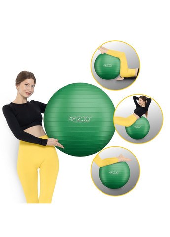 Мяч для фитнеса (фитбол) 75 см Anti-Burst Green () 4FIZJO P-5907222931189 (345710414)