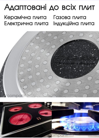 Набор каструль с мраморным покрытием, Набор кастрюль для индукции, набор кастрюль германия 8 предметов Edenberg (333824294)