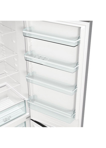 Холодильник з нижн. мороз. камерою NRK6202ES4, 200х60х60см, 2 двері, 235(96)л, А++, NoFrost+, Зона св-ті, Gorenje (364275195)