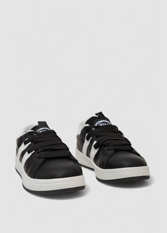 Кроссовки женские кожа,, 248RJH900-2 Stilli чёрно-белые (332054282)