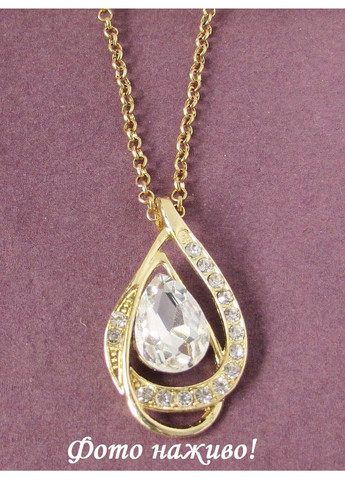 Підвіска на ланцюгу і сережки з кристалами, 9374 Fashion Jewelry (365730700)