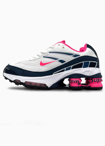 Кроссовки женские Nike Shox Ride 2 SP Supreme White Blue Pink |Найк Шокс Райд белые No Brand белые демисезоны (341089780)