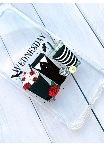 Чохол з потовщеними кутами на Samsung Galaxy S21 Ultra Коктейлі. Венздей (принт 216) Creative (359495542)