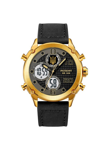 Годинник наручний 017GDBK Тризуб золото Gold-Black. Patriot (324048370)