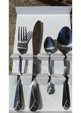 Набор столовых приборов KM-5238R 24 предмета серебристый Kamille (335716737)