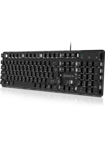 Клавиатура RK-7015 USB Black (EL123100049) Real-El (382070917)