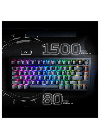 Клавиатура (91Y91AA) HyperX Alloy Rise 75 PBT HX Red Wireless UA Black (366160403)