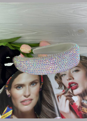 Объемный обруч для волос с большими блестящими стразами. Hand Made (330619030)