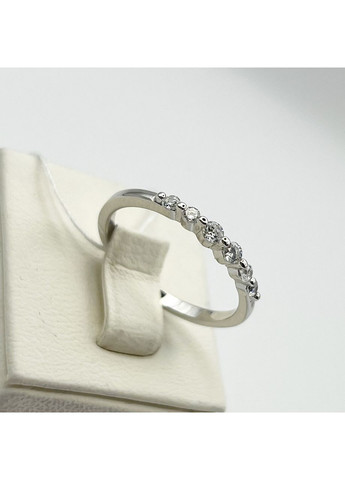 Каблучка срібна з кубічним цирконієм "Доріжка" 19 1,42 г No Brand (370142357)