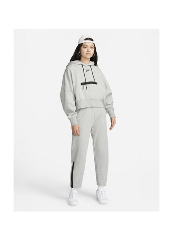 Худі жіноче Sportswear Tech Fleece Over-Oversized Cropped Pullover Hoodie Grey Dr4973-063 Nike (365962339)