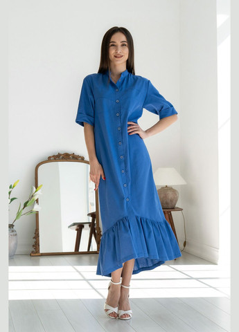 Синее деловое, кэжуал, праздничный платье ри мари лусия ск 0324 рубашка RiMari