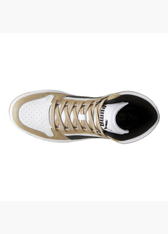 Коричневі всесезонні кросівки rebound layup high top sneakers brown/white 369573-50 Puma