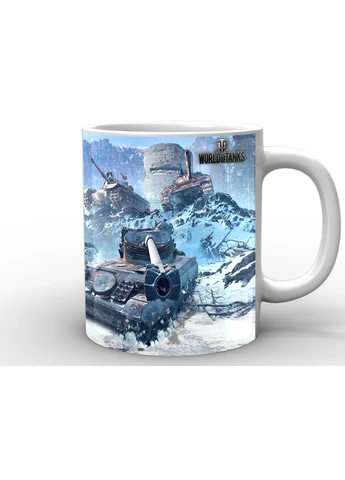 Чашка з принтом World of Tanks Світ танків зима WT.02.030 Кружка керамічна 0,33 GeekLand (378967019)