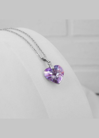 Жіночий кулон на шию з нержавіючої сталі "Purple heart" Royal (286421252)