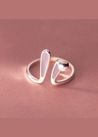 Кольцо для нежной девушки серебряные заячьи ушки колечко в виде розовой зайки с ушками регулируемый Fashion Jewelry (285780982)