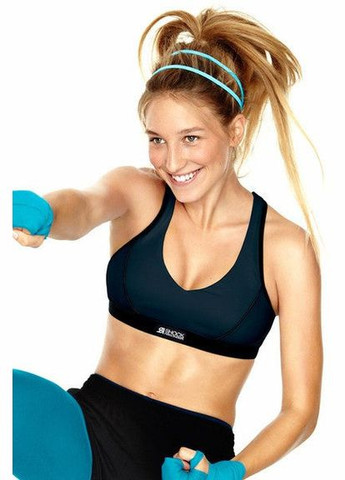 Чорний топ спортивний бюстгальтер Shock Absorber без кісточок
