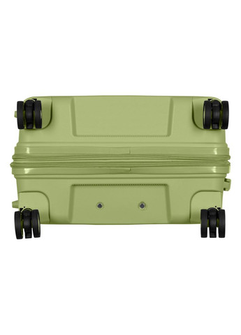 Валіза, Aero, поліпропілен, середня, 63/78 л, TSA, 4 колеса, EXP, оливково-зелений 2E (370616095)