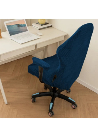 Еластичний чохол для ігрового та офісного крісла Комплект Синій (ЧДК-11-1) No Brand (371809847)