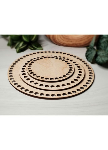 Донышко для корзин 10-30 см (Кругли) из дерева, фанеры МК1030 No Brand (361203421)