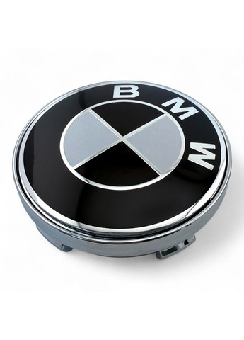 Ковпачок в диски БМВ заглушка для дисків 60/56 мм Чорно-білим логотипом (1 шт.) BMW (354698511)