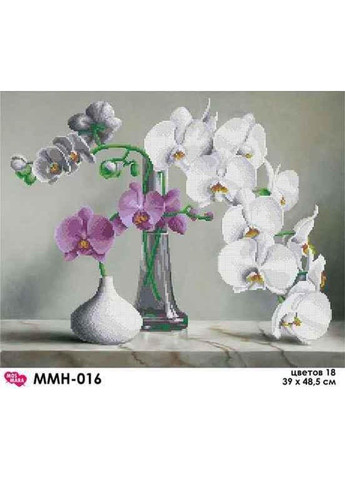 Схема для вышивки бисером " Орхидеи " частичная выкладка, заготовка, 39х48,5 см No Brand (333165482)