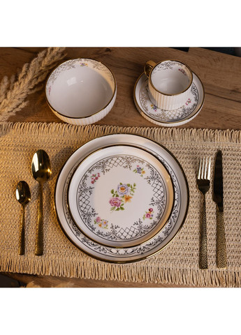 Столовий сервіз порцеляновий Luxury 32 предмети на 6 персон Yiwu (369151152)